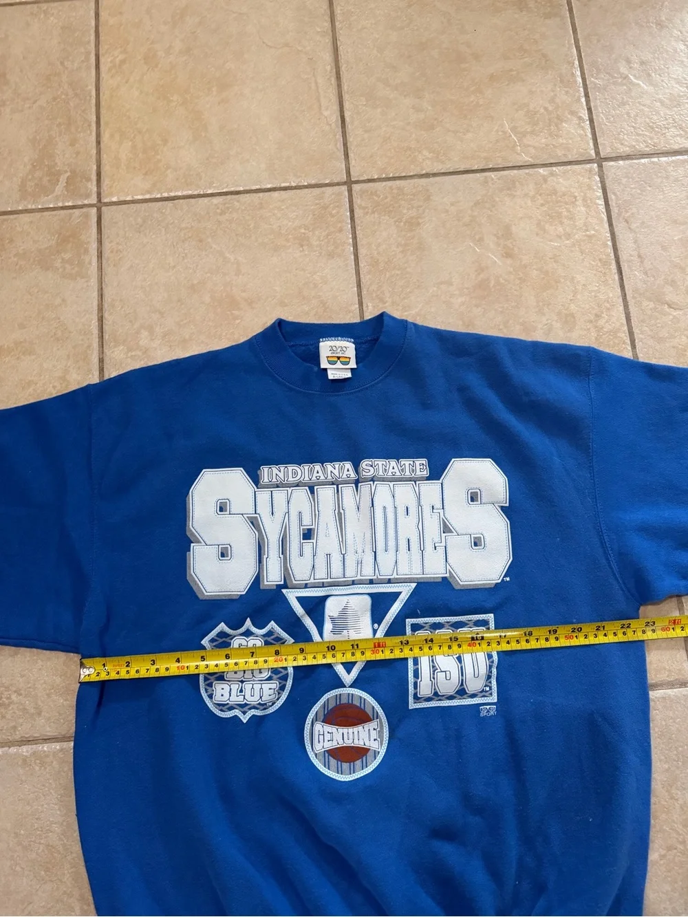 VTG Indiana State University Sweatshirt Size XL - 20/20 Sport Inc Tag Made in US